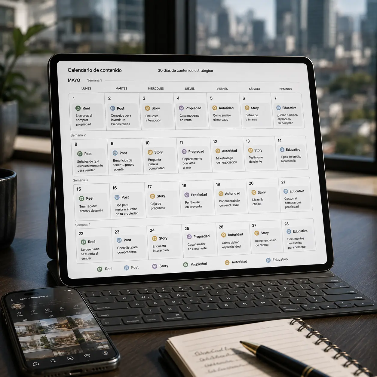 Calendario de Contenido de 30 Días